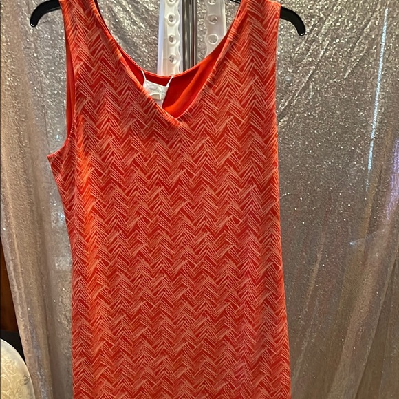 Magnolia Tops - Magnolia Grace Orange Chevron design dress